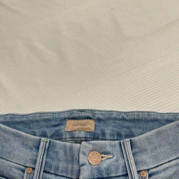 Mother The Looker Ankle Step Fray Denim Jeans Size 25 - Picture 6 of 11